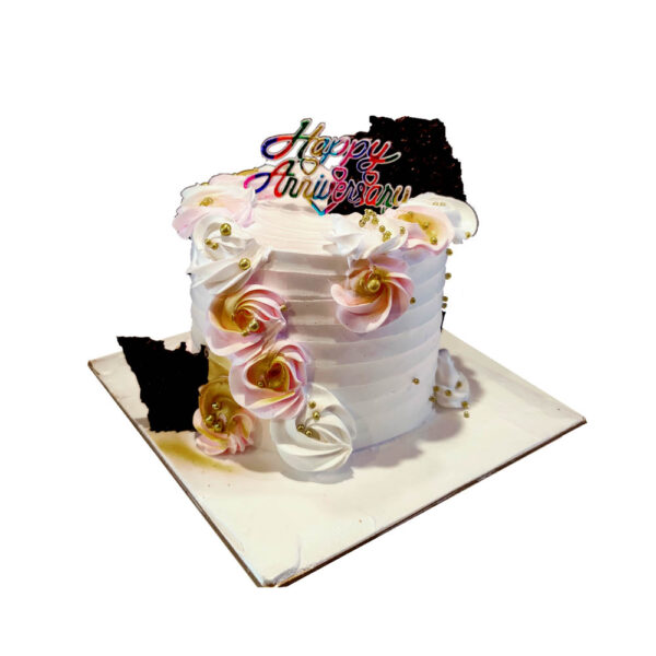 White Floral Cake